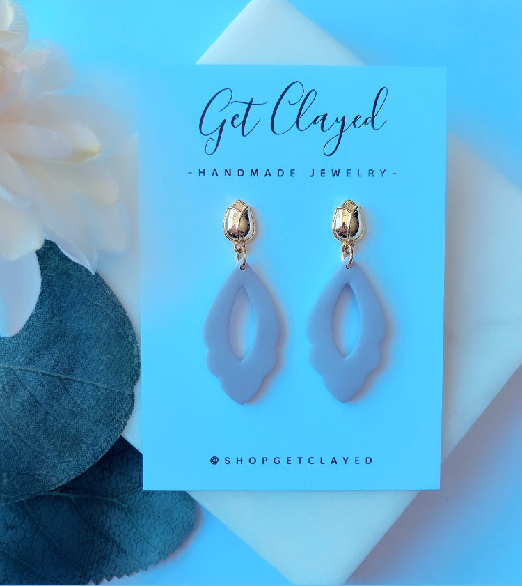 18k gold plated tulip dangles