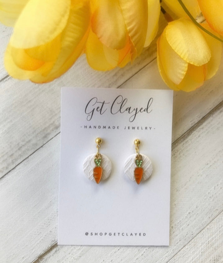 14k gold plated Carrot dangles