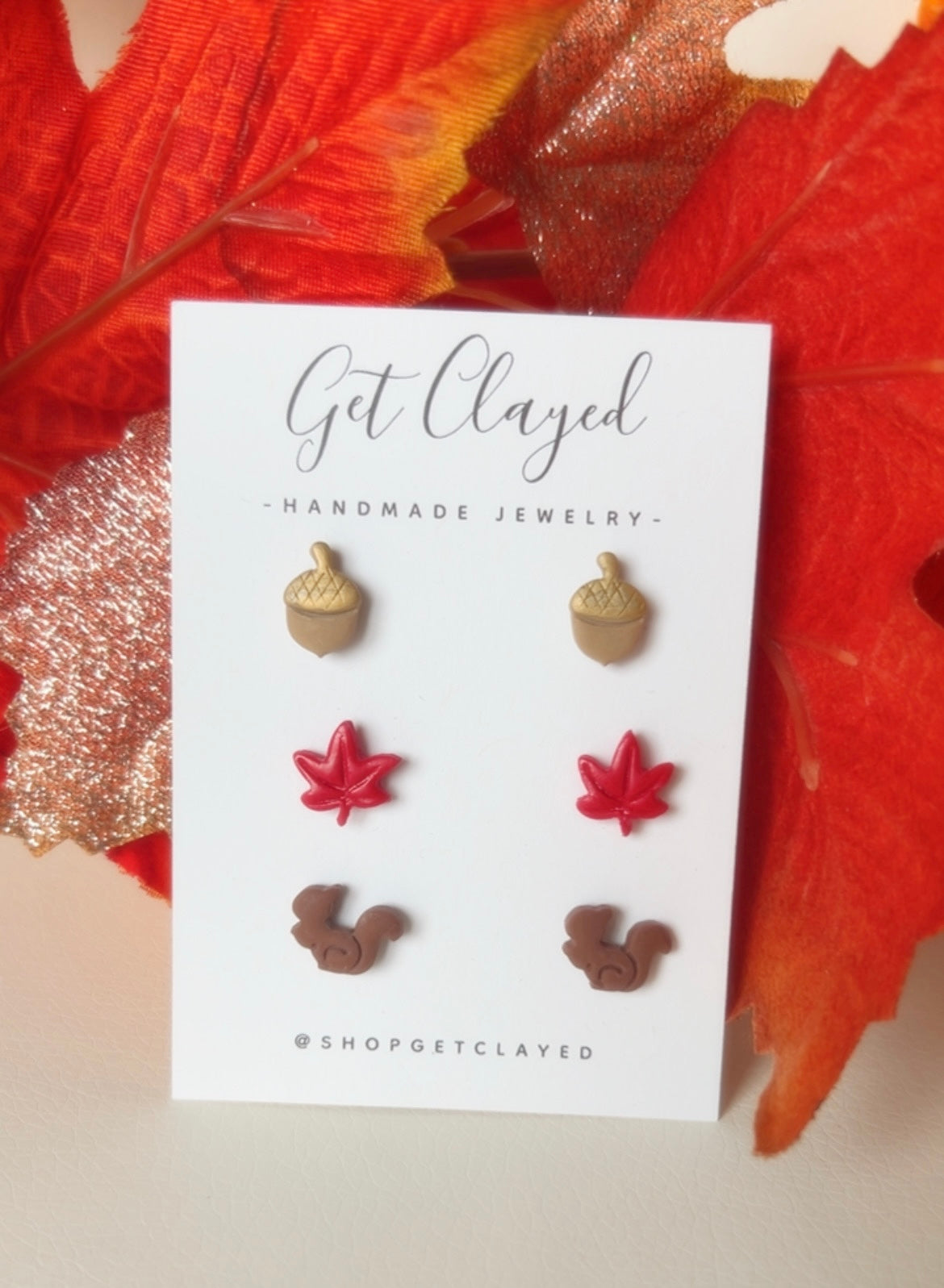 Mini Fall triple stud set