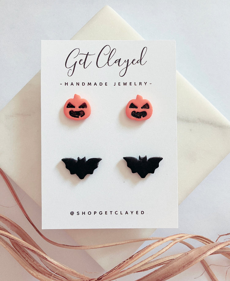 Jack O’lantern bat set