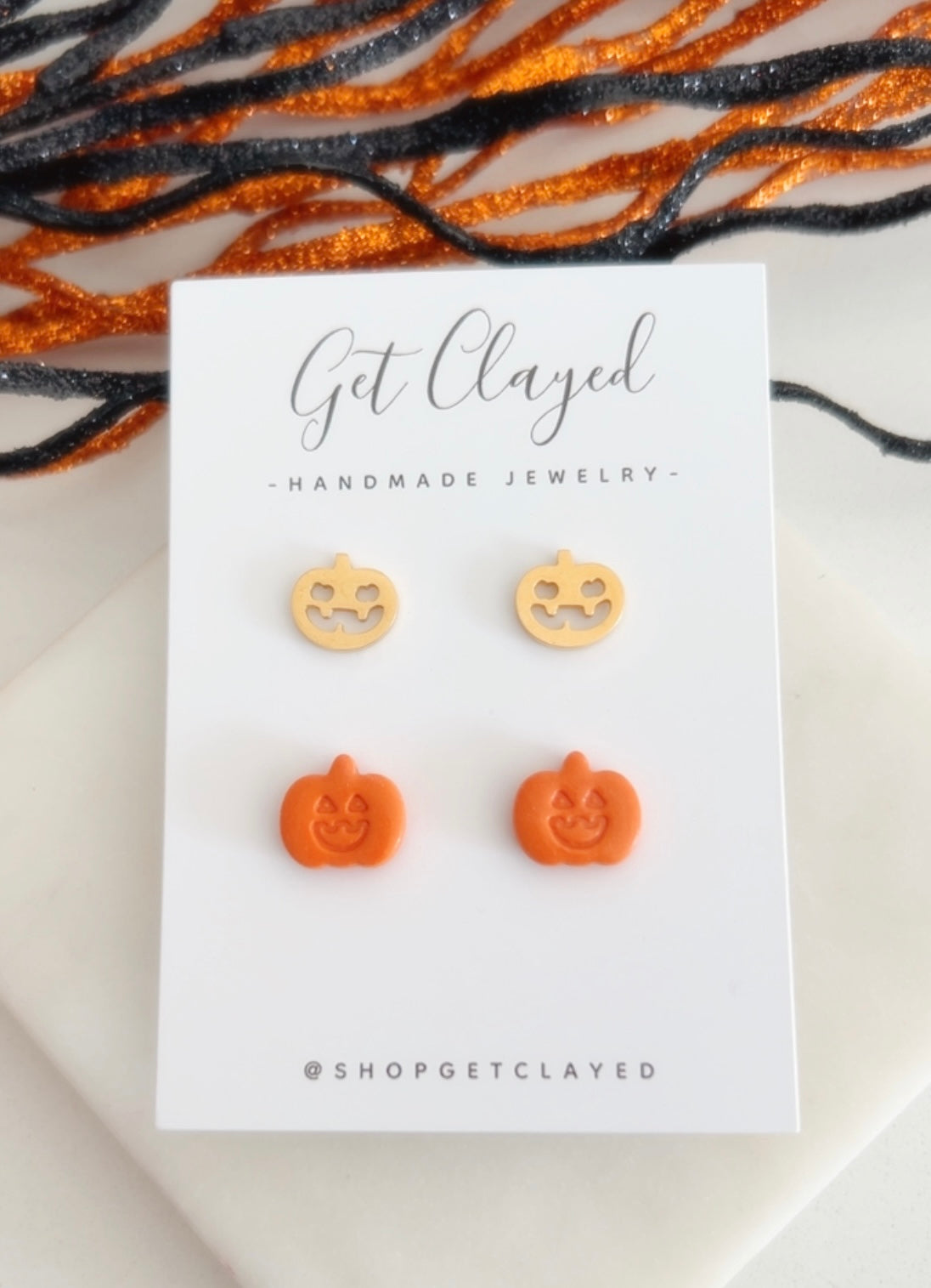 Jack O’lantern stud set