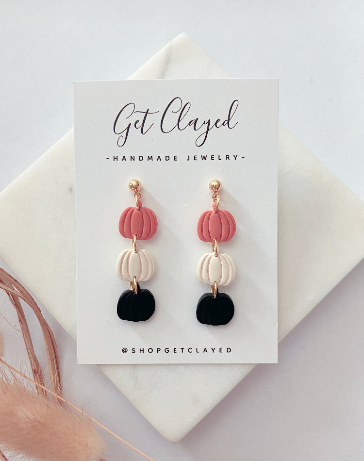 Triple pumpkin dangle