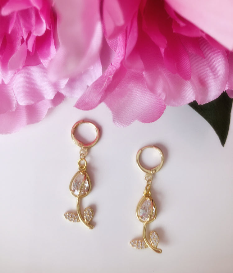 18k gold plated tulips