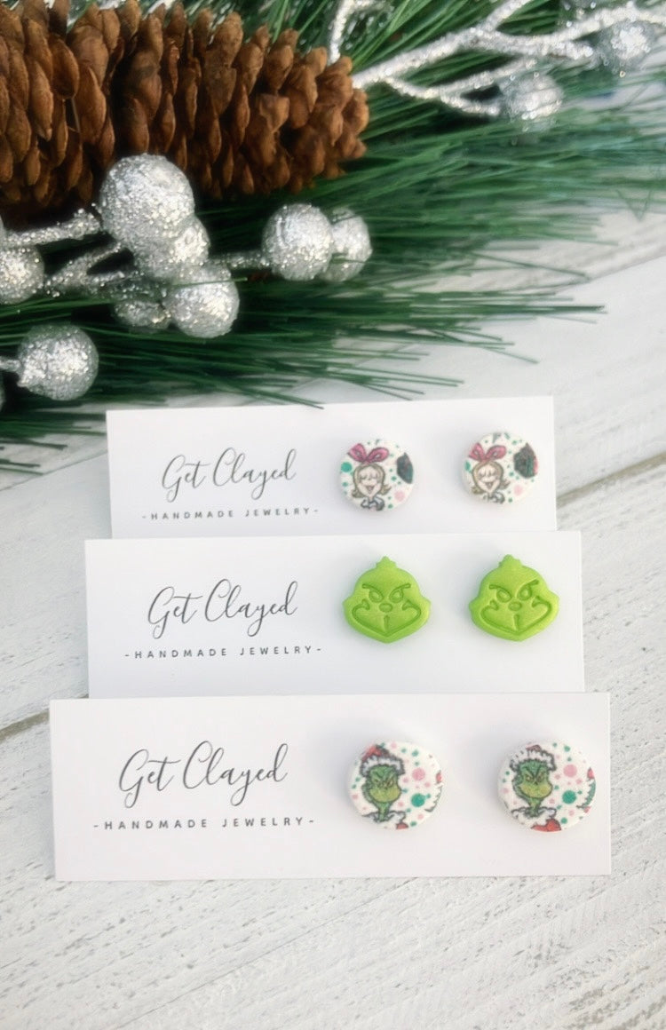 Grinch studs