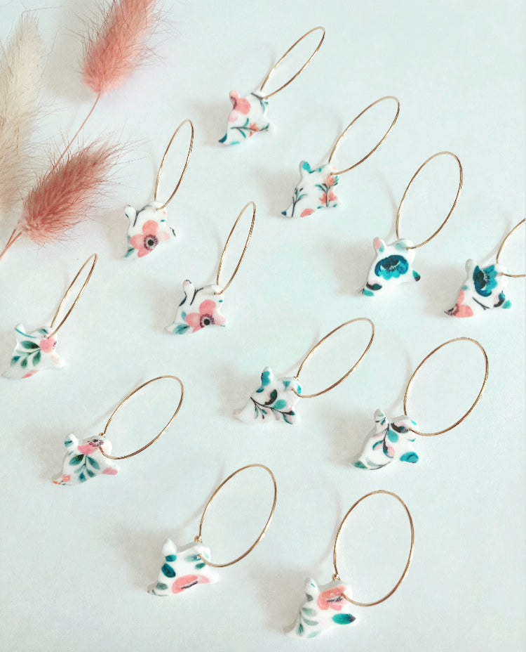 Floral ghost hoops