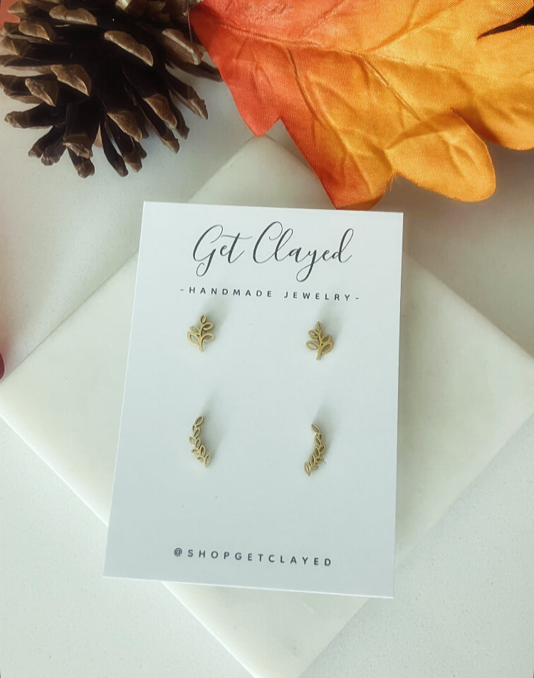 Fall stud + ear climber set