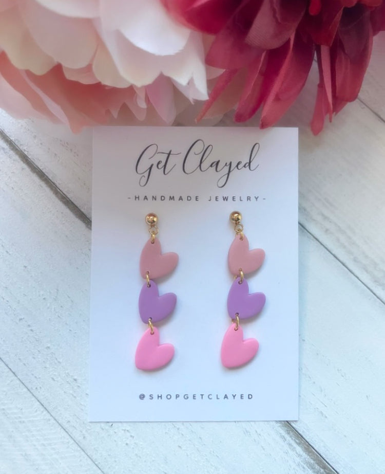 Triple heart dangles