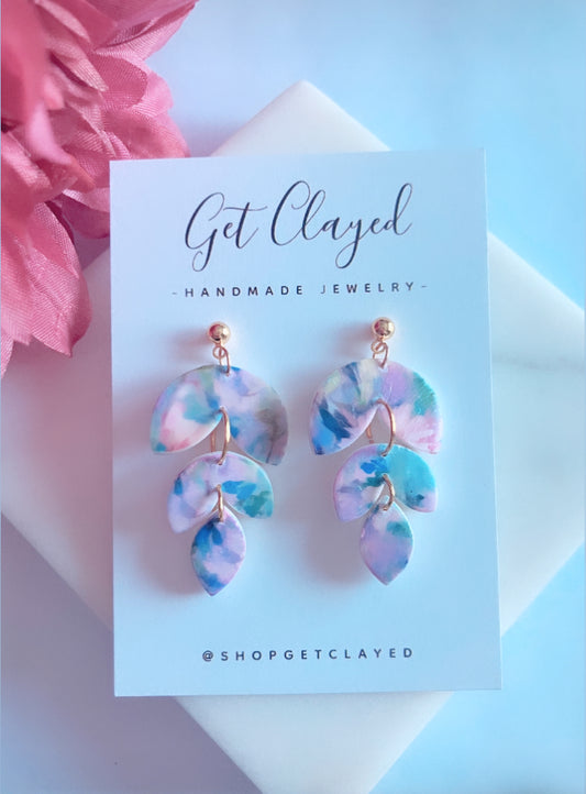 Watercolour abstract dangles