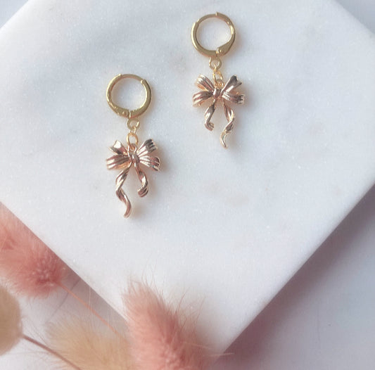 18k gold plated bows