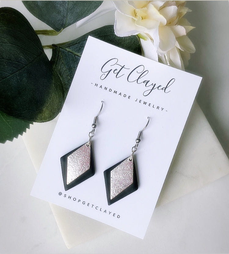 Silver layered diamond dangles