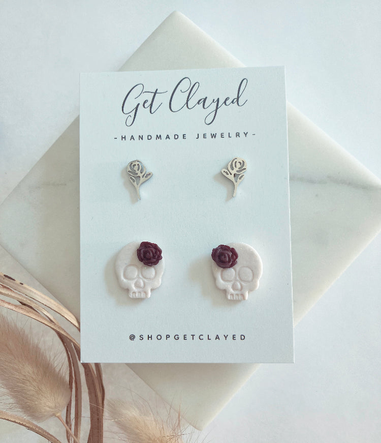 Skull rose set