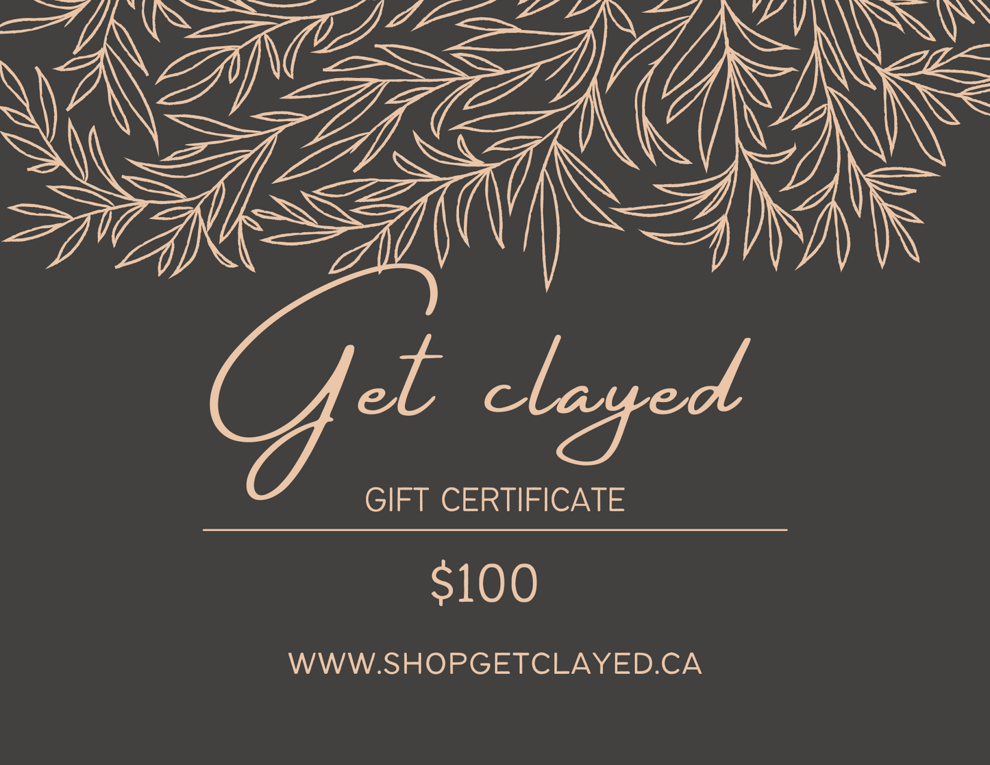 Get Clayed Gift Card