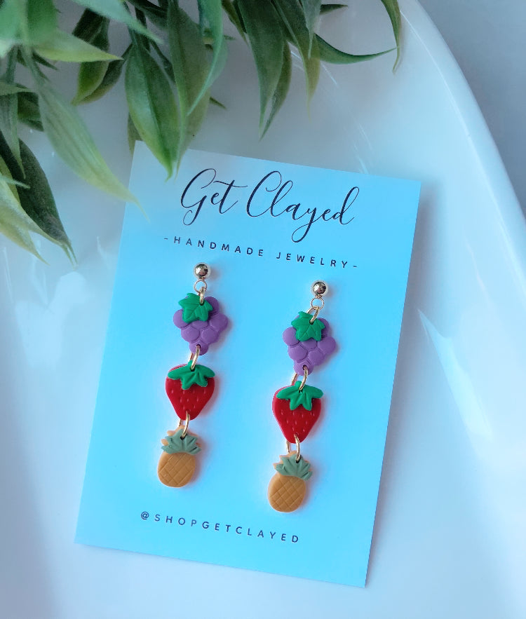 Triple fruit dangles