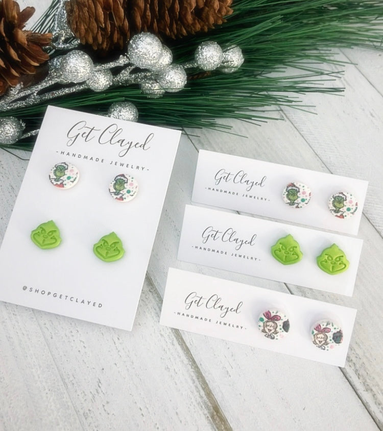 Grinch studs
