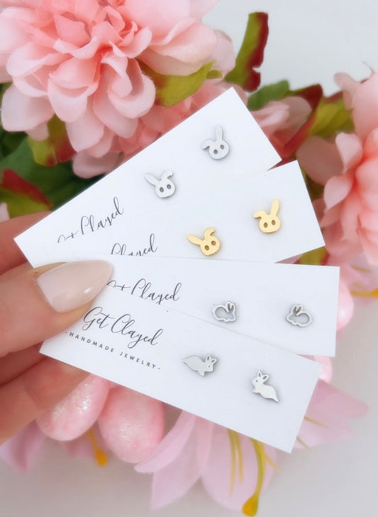 Stainless steel bunny studs