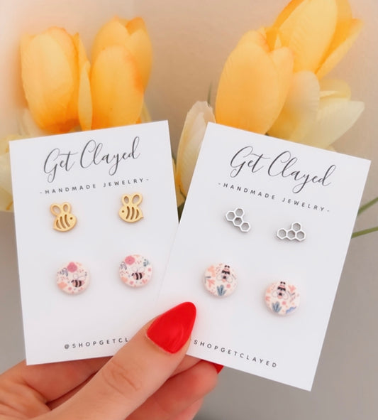 Bee stud duo