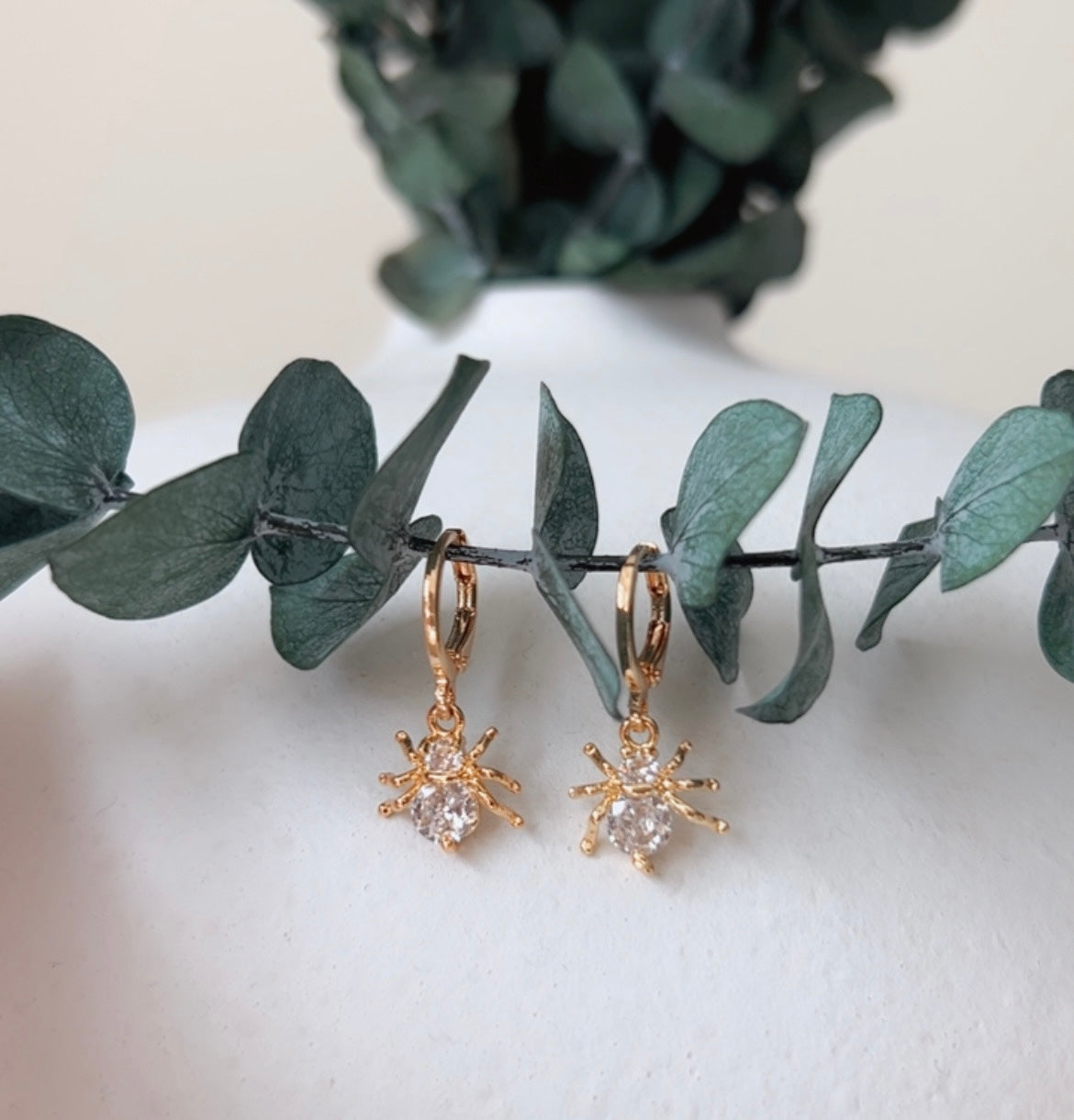 18k gold plated spiders