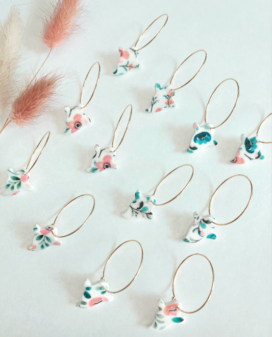 Floral ghost hoops