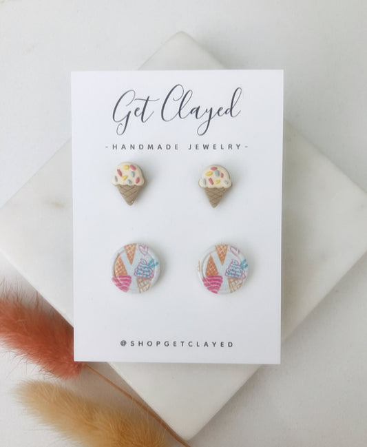 Ice cream stud set