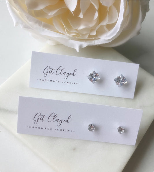 CZ studs