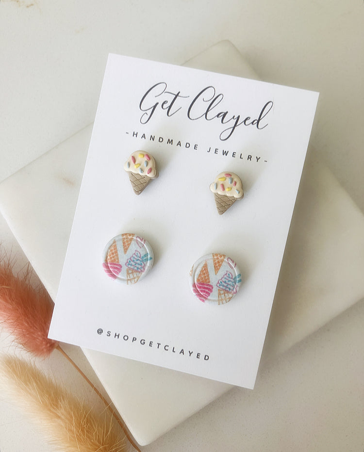 Ice cream stud set