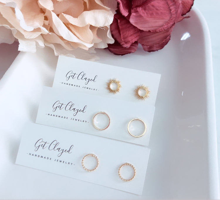 Gold plated studs