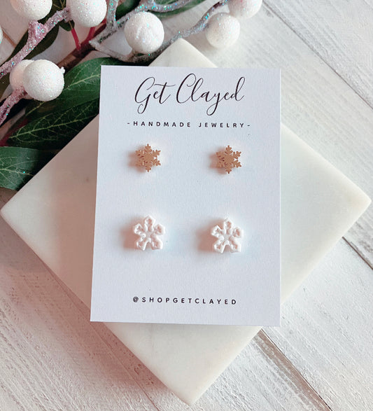 Snowflake stud set