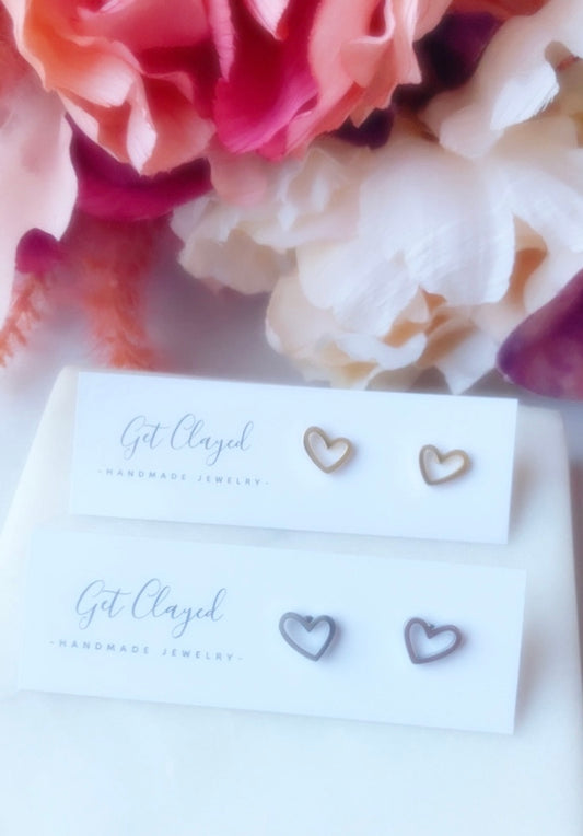 Hollow heart studs