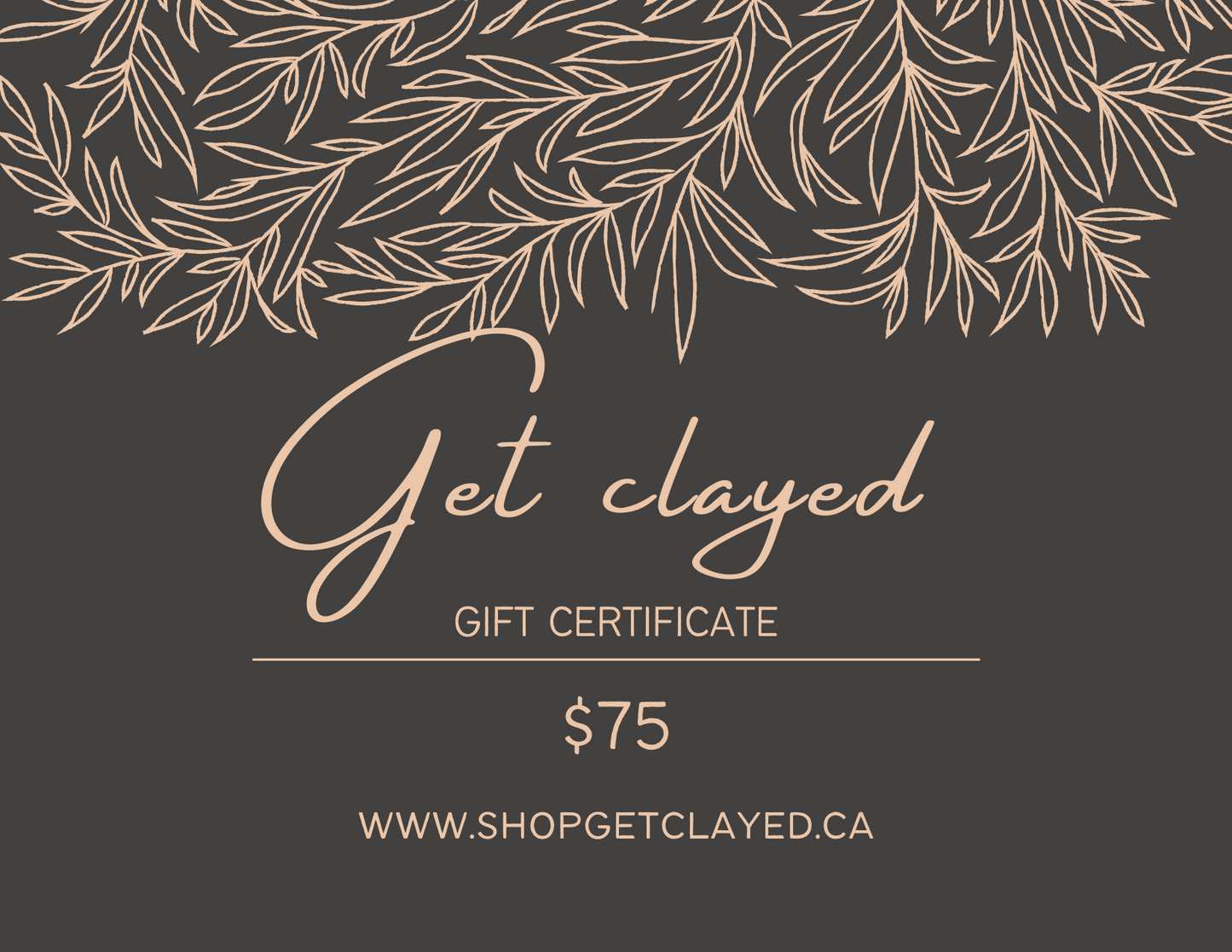 Get Clayed Gift Card